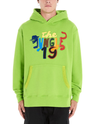 Just Don The Jungle Embroidered Hoodie