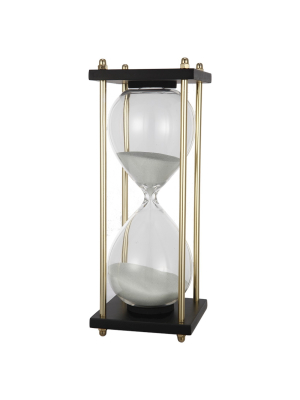 A&b Home Hour Glass In Stand (4x4x9")