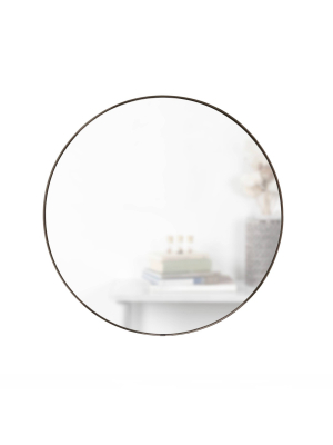 34" Hubba Round Wall Mirror Titanium - Umbra