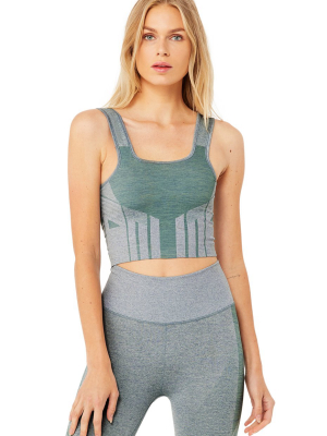 Tempo Bra Tank - Blue Haze Heather/sprout Heather