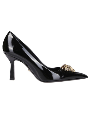 Versace Medusa Plaque Heeled Pumps