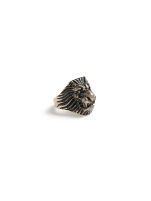 Gold Lion Ring*