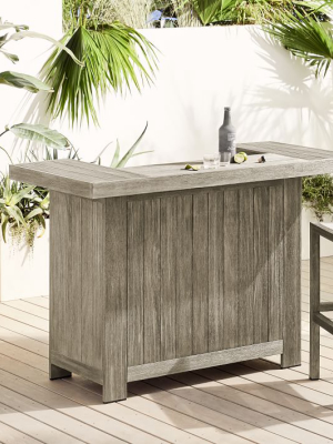 Portside Outdoor Grand Bar - Weathered Gray