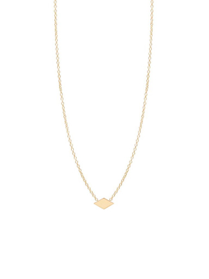 14k Itty Bitty Diamond Shaped Necklace