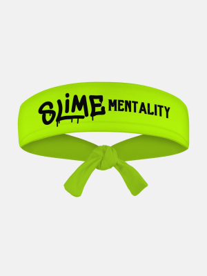 Slime Mentality Safety Yellow Tie Headband