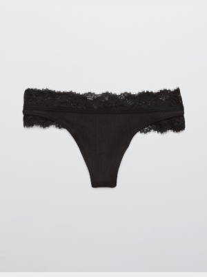 Aerie Waffle Thong Underwear