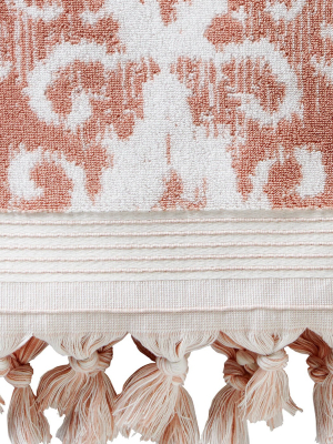 Mirage Fringe Bath Towel Coral - Skl Home