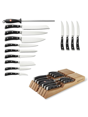 Wüsthof Classic Ikon 15-piece In Drawer Knife Set