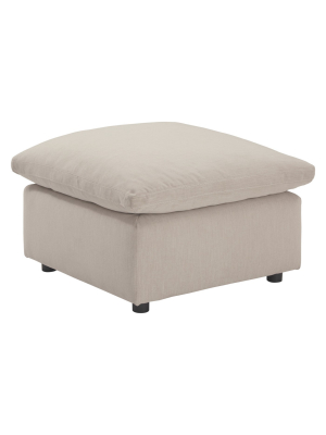 Savesto Oversized Accent Ottoman Ivory - Signature Design By Ashley