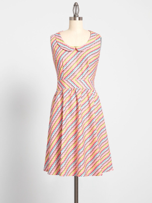 Squiggles And Giggles A-line Dress