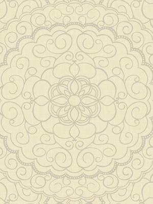 Karma Wallpaper In Gold And Silver Design By Candice Olson For York Wallcoverings