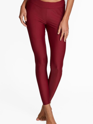 Marissa High Rise Leggings - Maroon Red