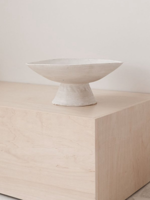 Danny Kaplan Tall Footed Bowl: Stone