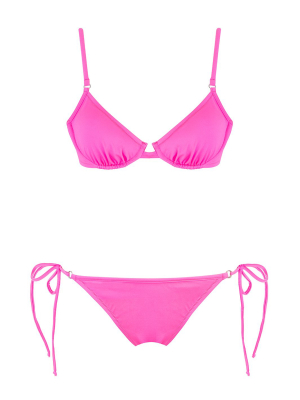 Neon Pink Underwired Bikini