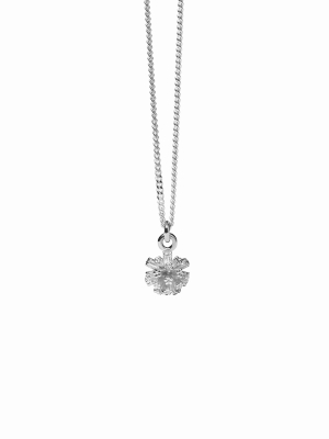 Pom Pom Charm Necklace Sterling Silver