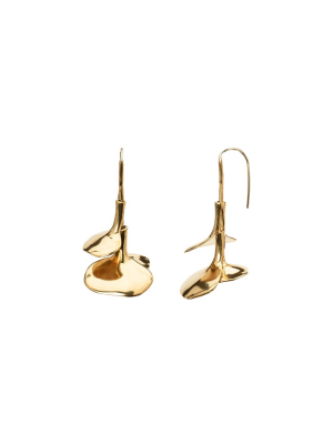 Kuro Mini Earrings - Brass