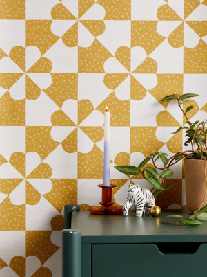 Geo Bloom Removable Wallpaper