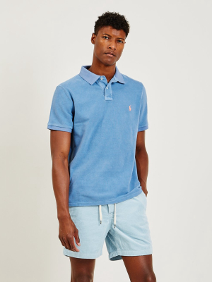 Iconic Mesh Polo Shirt Blue