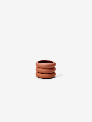 Areaware Stacking Planter In Terracotta - Mini-short