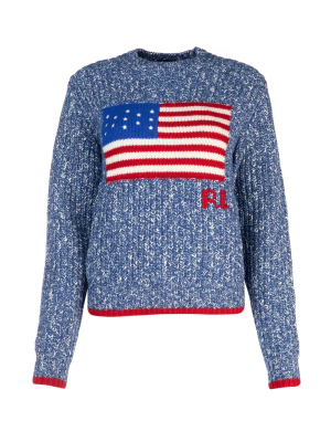 Polo Ralph Lauren American Flag Intarsia Sweater