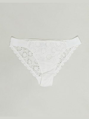 & Other Stories Broderie Brief In White