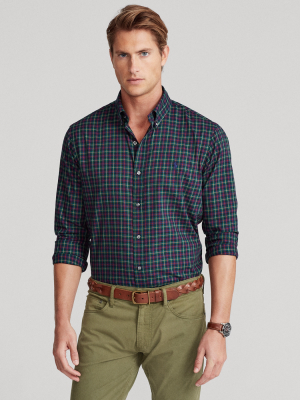 Classic Fit Plaid Twill Shirt