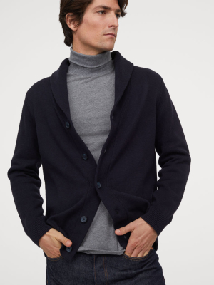 Shawl-collar Cardigan