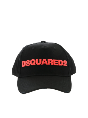 Dsquared2 Logo Embroidered Baseball Hat