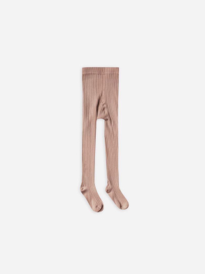 Solid Ribbed Tights Truffle | Rylee + Cru