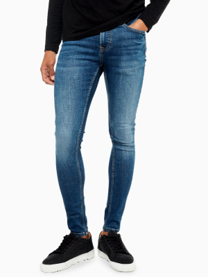 Mid Wash Super Spray On Skinny Jeans