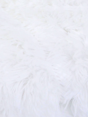 60"x50" Chunky Faux Fur Throw Blanket - Decor Therapy