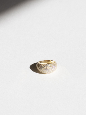 Pavé Demi Globe Ring