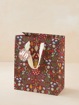 Rifle Paper Co. Partridge Holiday Gift Bag