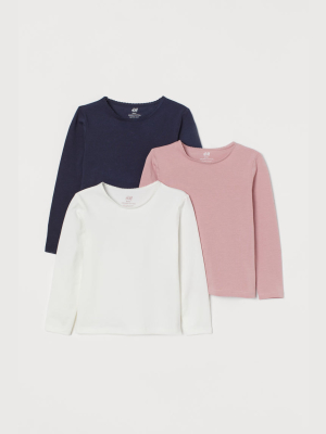 3-pack Long-sleeved Tops