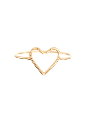 Silhouette Heart Ring