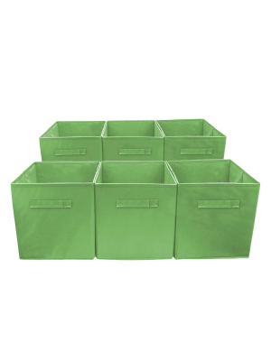 Sorbus 6 Cube Storage Box Green