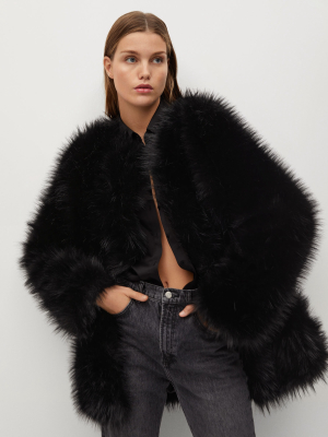 Oversize Faux-fur Coat