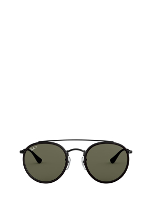 Ray-ban Round Double Bridge Polarised Sunglasses