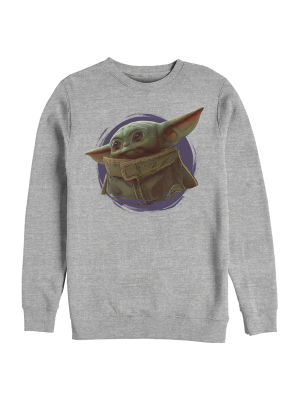 Men's Star Wars The Mandalorian The Child Circle Halo Sweatshirt