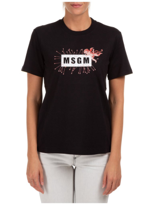 Msgm Cupid Logo T-shirt