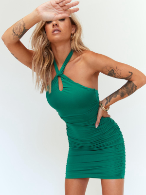 Masen Mini Dress Forest Green