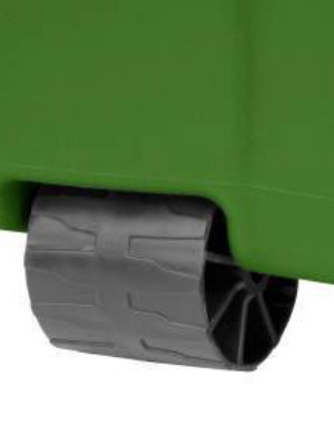 Sterilite 45gal Wheeled Latching Storage Tote Green Base And Red Latch