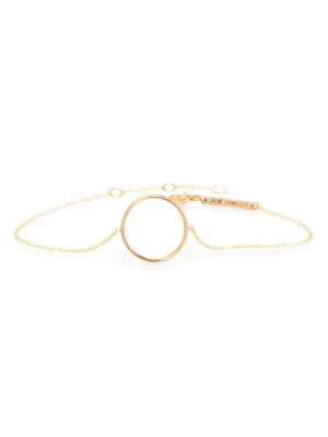 14k Medium Circle Bracelet