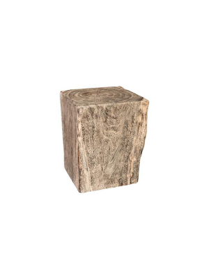 Grey Stone Side Table