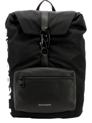 Alexander Mcqueen Graffiti Logo Backpack