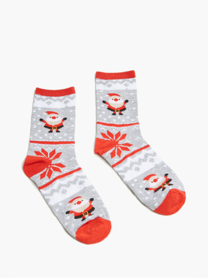 Santa Crew Socks