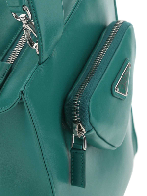 Prada Triangle Pouch Tote Bag