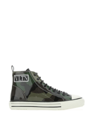 Valentino Vltn Camouflage High-top Sneakers