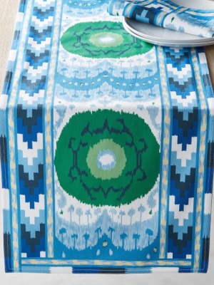 Schumacher Samarkand Ikat Table Runner