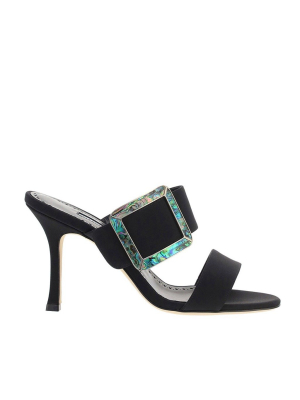 Manolo Blahnik Gable Buckle-detailed Sandals